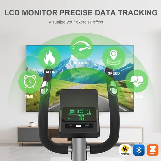 Detalle 2 de Neezee Ellittica magnetica 16 livelli, LCD