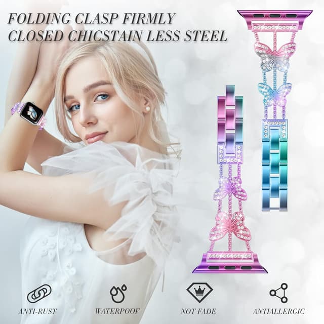 Thumbnail 5 de Musk-MSKR Diamond Band for Apple Watch