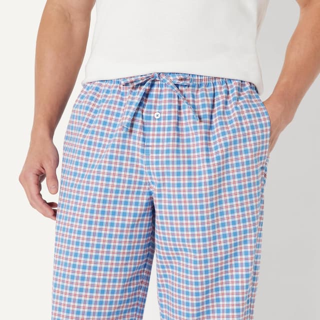 Detalle 2 de Amazon Essentials Men’s Full-Length Relaxed-Fit Pyjama Trousers (Cotton Poplin)