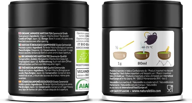 Thumbnail 2 de NaturaleBio Tè Verde Matcha cerimoniale 30 g 🍵