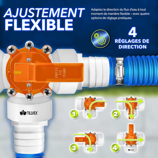 Thumbnail 2 de tillvex Bypass Kit Piscine Ø32/38 mm 🛠