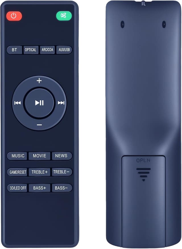 Detalle de TCNOUMT Voyage201 replacement remote control for Heymell Soundbar Voyage 201