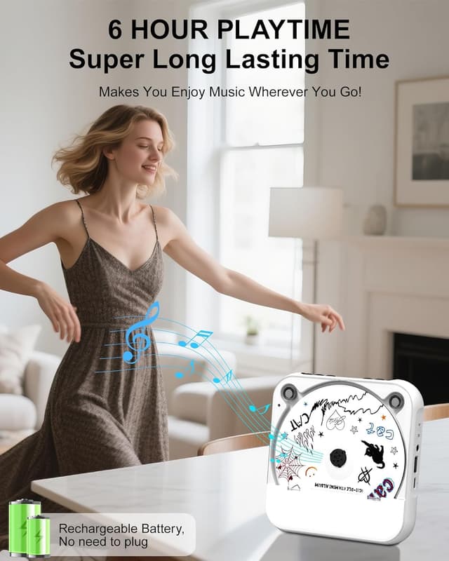 Thumbnail 1 de ENVYCLOUD CD Player Portable 6h