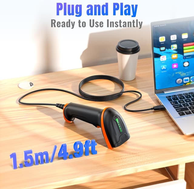 Thumbnail 2 de Tera D5100Y Lecteur de Codes Barres Filaire