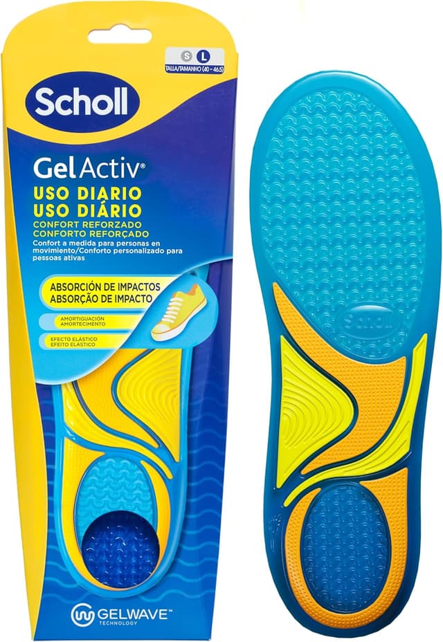 Detalle de Scholl GelActiv Plantillas Uso Diario talla 40‑46,5