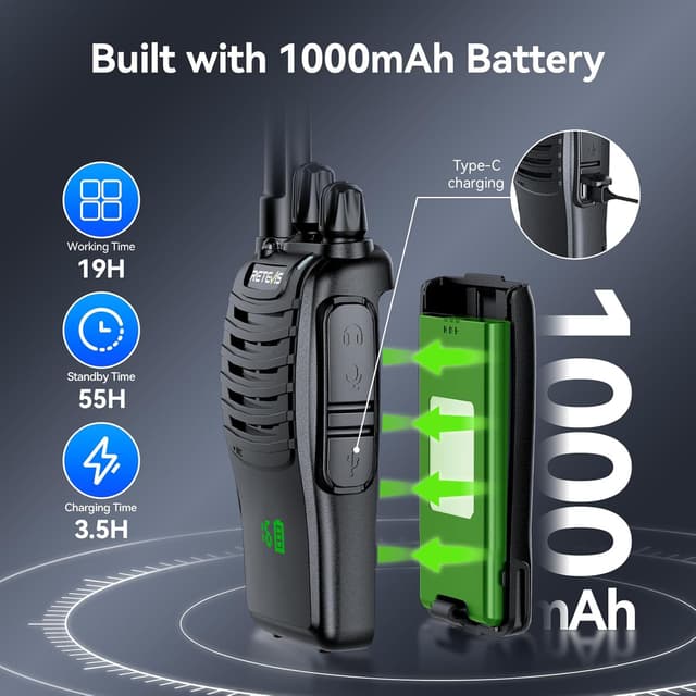 Thumbnail 4 de Retevis H777H Walkie Talkie 10er Set