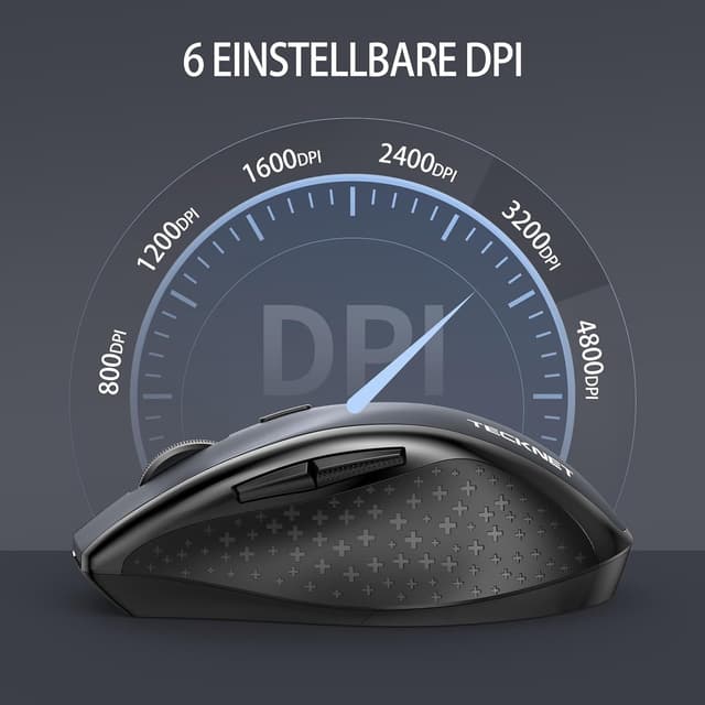 Detalle de TECKNET Bluetooth Maus 4800 DPI
