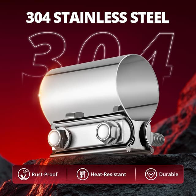 Detalle de Exhaust clamp 2.0 inch stainless EVIL ENERGY