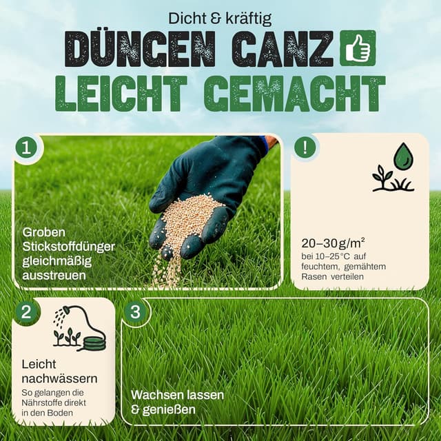 Detalle 2 de Natureflix Rasendünger 20 kg für 1.000 m²