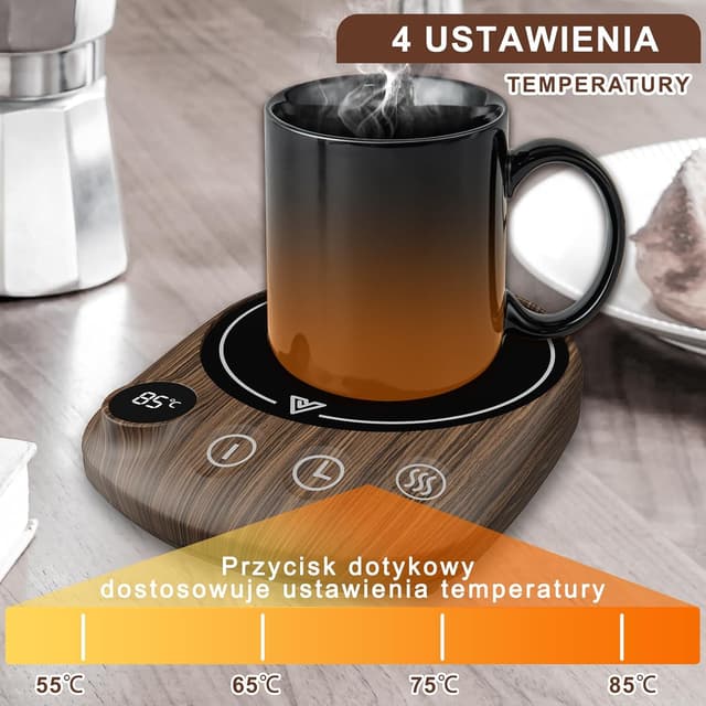 Detalle de MXMZHXU Calentador de Tazas con 4 temperaturas y temporizador