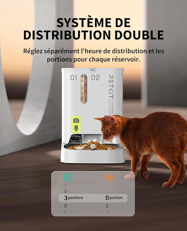 Thumbnail 4 de PETKIT Distributeur croquettes chat 1080P