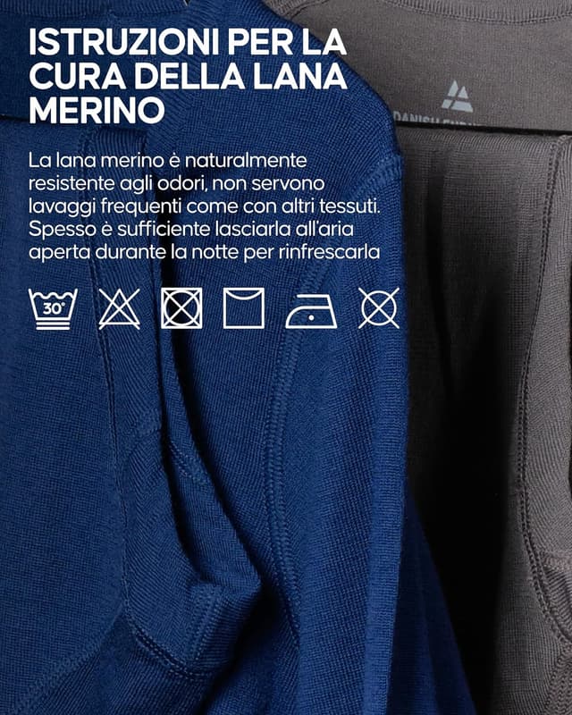 Thumbnail 4 de DANISH ENDURANCE Maglia Termica Lana Merino Uomo