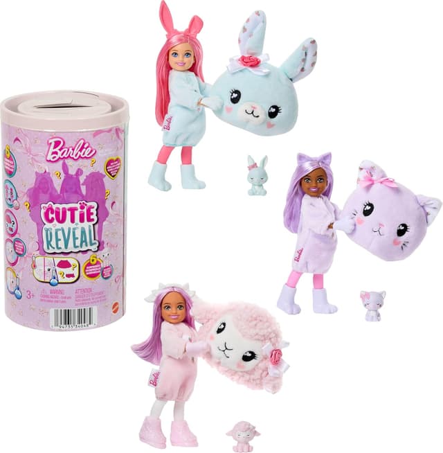 Thumbnail 6 de Barbie JFV61 Cutie Reveal Puppe 10 Überraschungen