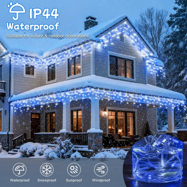 Detalle 2 de cshare Icicle Lights Outdoor 20M 480 LEDs