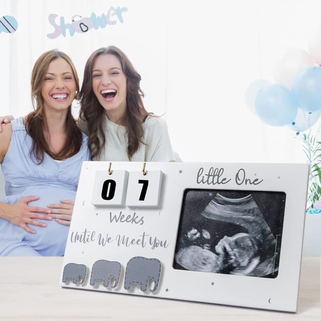 Thumbnail 5 de Johiux Baby First Scan Photo Frame Countdown Weeks