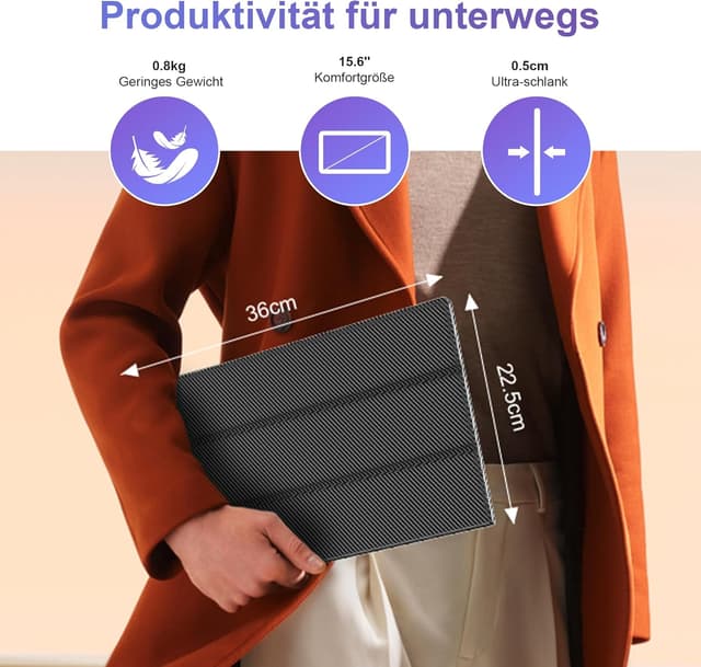 Detalle 2 de 15,6'' Portable Monitor tragbar