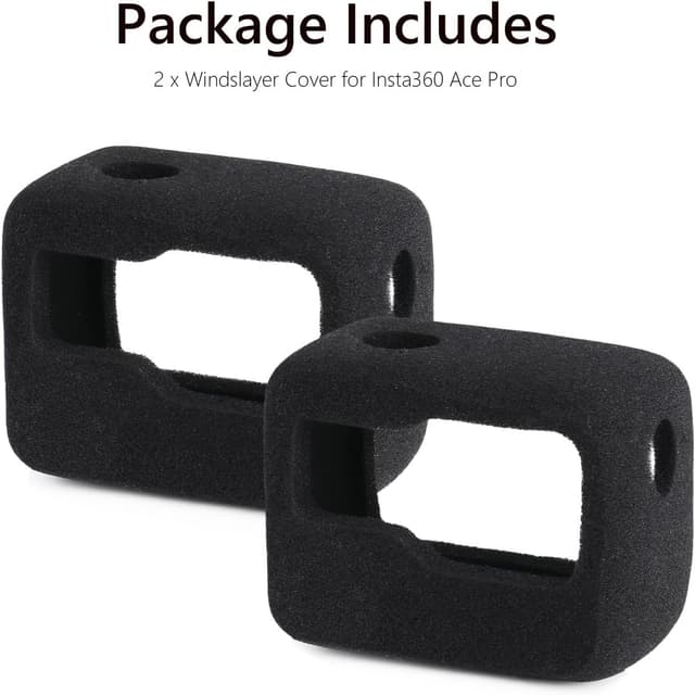 Thumbnail 6 de HSU 2-Pack Foam Windslayer for Insta360 Ace Pro 2 (wind noise reduction housing)