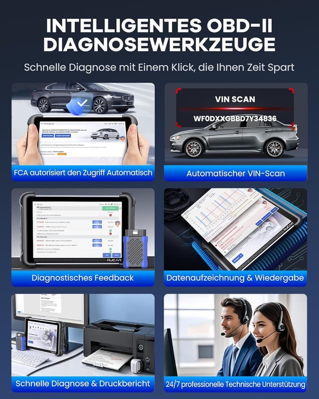 Thumbnail 6 de mucar 892BT OBD-II Diagnosegerät KI-Unterstützung