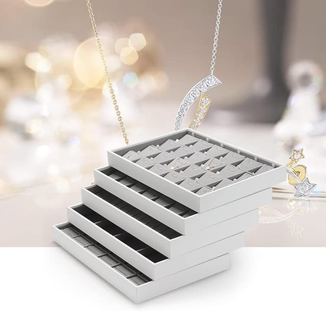 Thumbnail 5 de Papten Bandeja Apilable para Joyas con 13 Compartimentos💍