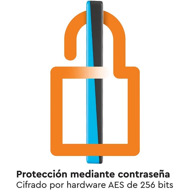 Detalle de WD My Passport 2TB portátil USB 3,1 azul