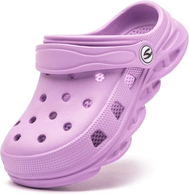 Detalle de HOBIBEAR Classic Graphic Garden Clogs Slip-On Water Shoes for Kids (Toddler–Big Kids)