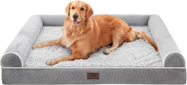Detalle de WESTERN HOME Dog Bed 106 x 76 x 19 cm grey