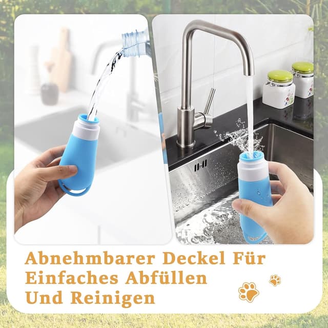Detalle 2 de GYYXH Set: 2 Leckerlitaschen mit Karabiner + 2 Futtertuben (90 ml) zum Befüllen für Hundetraining