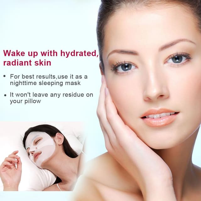 Detalle de Masque Collagène Visage Bio Collagen Face Mask Hydrogel apaisant – soin de nuit hydratant