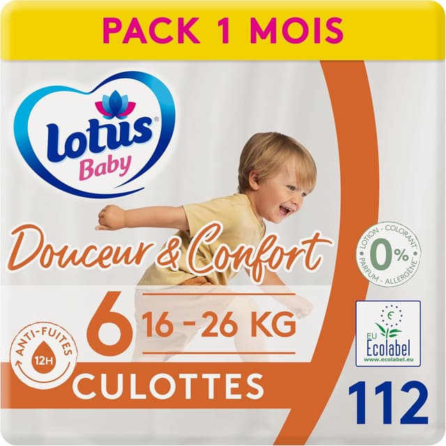 Detalle de lotus Baby Douceur & Confort culottes 112 đź‘¶