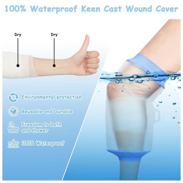 Thumbnail 3 de AOOWU Copertura per Doccia al Ginocchio impermeabile