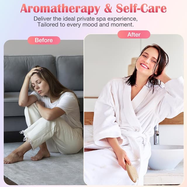 Detalle 2 de Qivatex aromatherapy shower steamers gift set (8 scents) for women