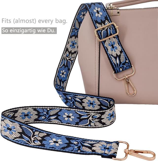 Detalle de ROYGBCP Replacement Purse Strap – adjustable wide crossbody strap for women’s bags