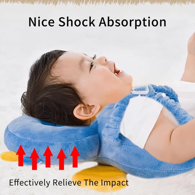 Detalle 2 de Baby Kopfschutz Rucksack für Kleinkind & Säugling – elastische Tragehilfe mit verstellbaren Gurten (Drache)