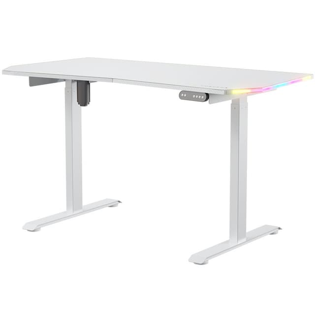 Detalle 2 de Forgeon Battleground mesa gaming regulable en altura 140x70cm blanca