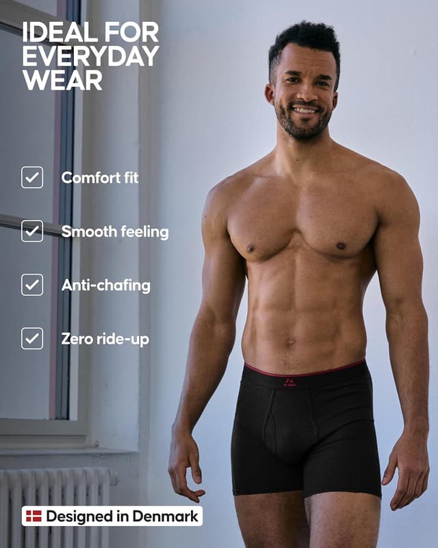 Detalle de DANISH ENDURANCE Bamboo boxers 6 pack