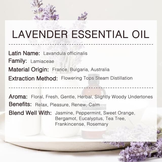 Detalle 2 de MUNUSNA Lavender Essential Oil 100 ml
