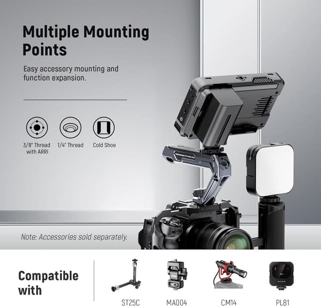 Detalle de NEEWER CA078 top handle for cameras 22 lb