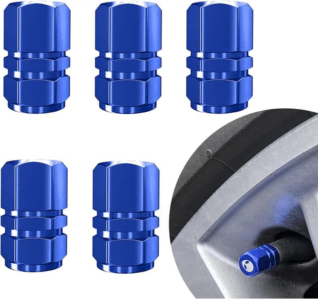 Imagen de Tyre Valve Caps Universal Blue 5 Pcs en OfertitasTOP