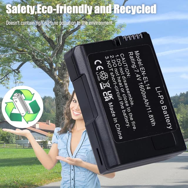 Detalle 1 de EN-EL14 7.4V 1600mAh replacement battery