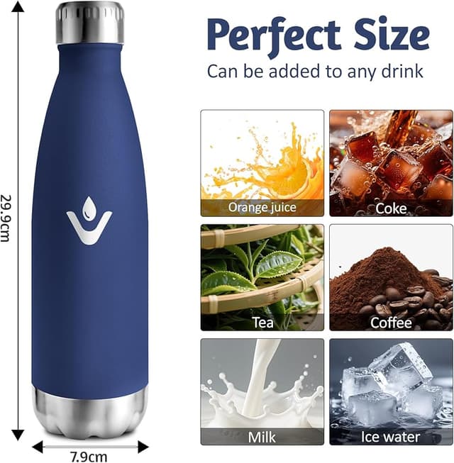 Thumbnail 2 de HoneyHolly Botella térmica 750 ml, acero 18/8, a prueba de fugas 🚰