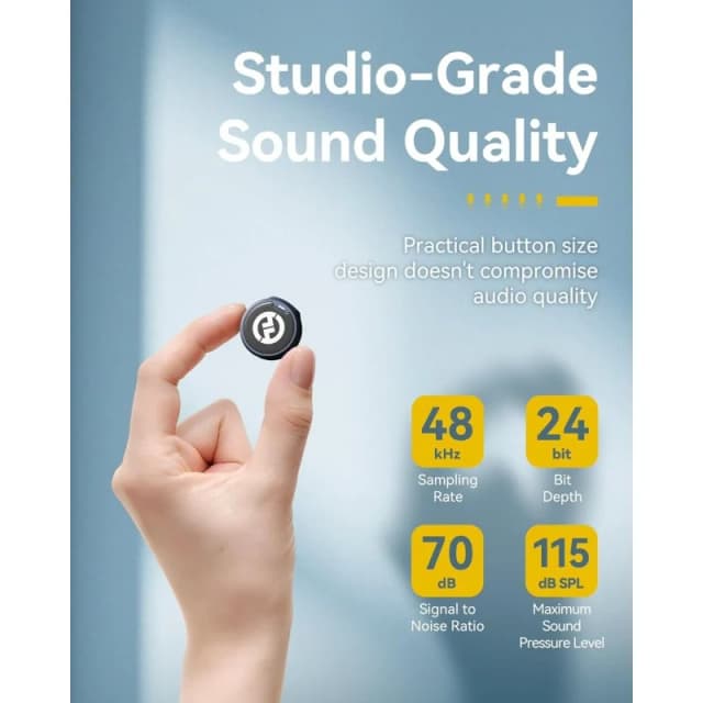 Detalle 2 de Hollyland Lark M2 micrófono inalámbrico 48 kHz/24 bits 🎙