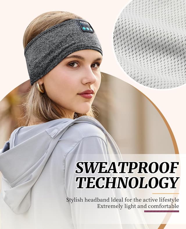 Detalle 2 de Perytong Sleep Headphones 12h