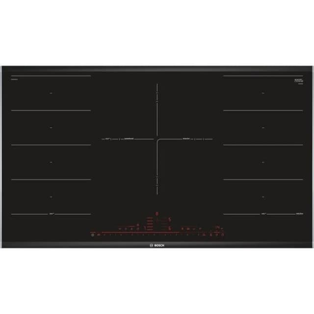 Detalle de Bosch PXV975DV1E placa inducción 90 cm, 5 zonas 👩