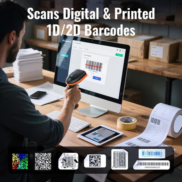 Thumbnail 5 de Tera D5100 2000mAh 2D QR Barcode Scanner