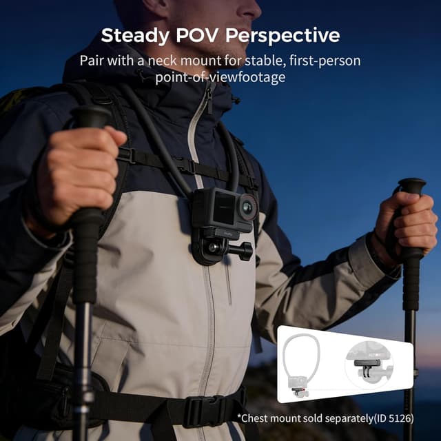 Detalle de SMALLRIG Schnellwechselhalterung 5813 (2 Stück) für DJI Osmo 360 / Action 5 Pro / 4 / 3