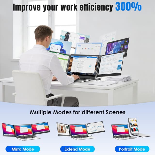 Detalle 1 de Siaviala 15,6-Zoll Laptop Monitor Erweiterung