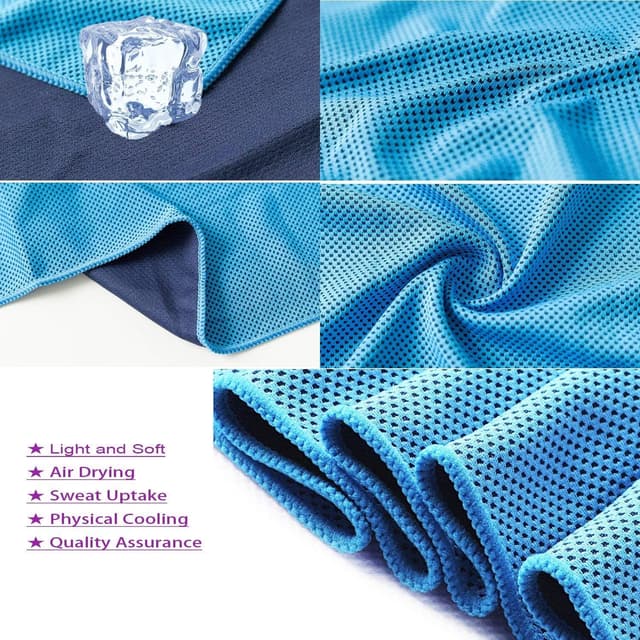 Detalle de VAKKI Cooling Towel ice-cold sports towel 🧣