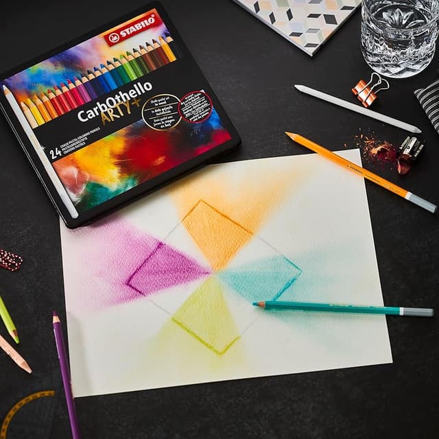 Thumbnail 5 de STABILO CarbOthello - Estuche metálico con 24 lápices pastel 🎨