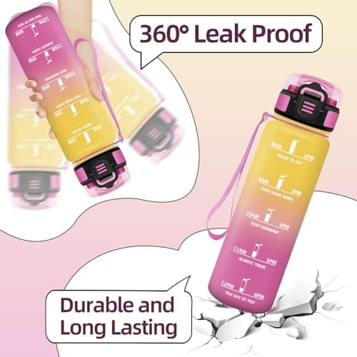 Detalle 2 de Baramumu Botella agua 1 litro con pajita 🚰