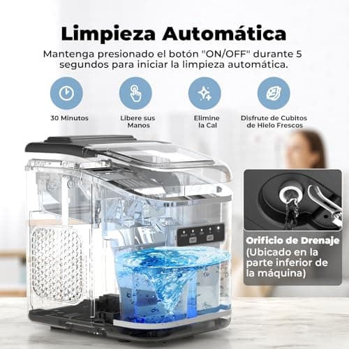 Detalle 2 de Acmeenjoy Máquinas para Hielo 12kg/24h